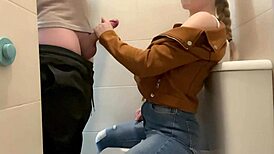 bf takes me dining then pounds my ass in restaurant toilet 😈🍑🚽💦