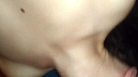 mmm i love eating this yummy wife's wet pussy and making her squirt from tongue action...