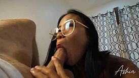 Petite Taboo Teen Hopes for Massive Cum Load Splattering Her Eyeglasses