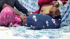 dasi bahabi crams huge cock toy anally while dewar watches her big tits bounce