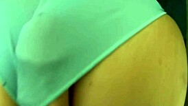 Stepsister's Friend's Petite Ass Takes My Huge Cock She Rides Till I Cum In Panties