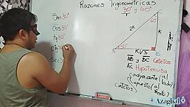 asian nerd teacher breaks down sexual math angles in bedroom lesson
