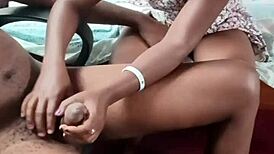 big daddy hairy black cock fucks my pussy hard after rent