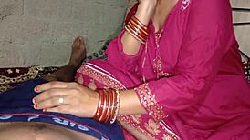 hot indian desi sister-in-law sneaks bathroom anal with step-brother-in-law on bed