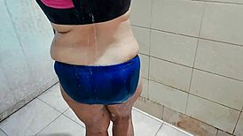 Just Married Desi Bhabi Bathes Naked with Big Tits Ass