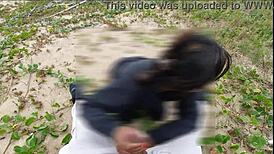 Sultry Beach Anal Day Draws Naughty Voyeurs