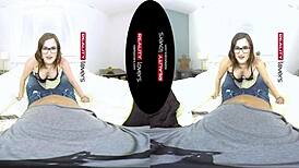 young tattooed german chubby rides pov cock with glasses 😍🔥