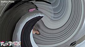 Wanna see this big tits beauty gape her ass from hard anal rimming?