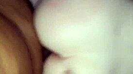 damn i came in skinny white girl doggy with my big black cock