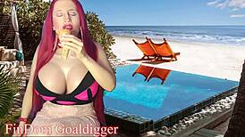 playing this extreme addiction game with my big tits mistress joi