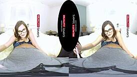 young tattooed german chubby rides pov cock with glasses 😍🔥