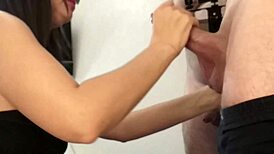 i cant resist blowing this stranger... hot wife gives messy pov facial outdoors!