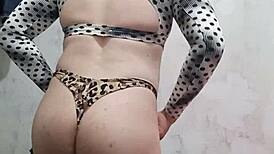 Latina Transsexual Crossdresser Twerks Short Shorts Ass Fetish Solo Tease