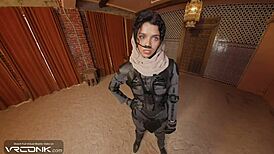 chani in dune uniform bounces on atreides huge cock vr cosplay