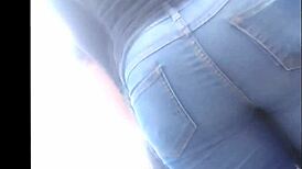 ever notice that tight jeans latina teen's huge candid ass on street? 😏