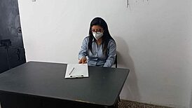 i fucked my stepdads secretary slut in office she seduced me on desk then standing sex