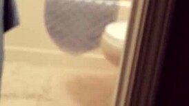 SHY girl in STEAMY SHOWER bathing moment!