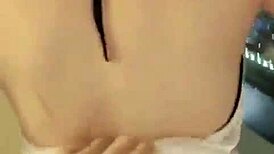 he bends his vietnamese wife over for intense doggy pounding.