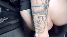 dude check out this colombiana taking huge cock deep in her juicy ass in public mall parking lot part 1