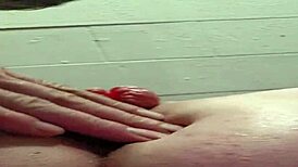 curvy couple fucks swollen puffy pussy lips after pumping her up