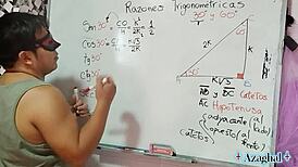 asian nerd teacher breaks down sexual math angles in bedroom lesson