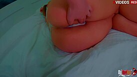 old stepmom's tight waist big ass begs for anal creampie