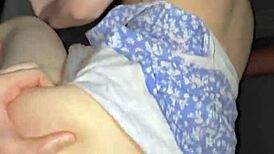 busty blonde car fuck ends with sloppy facial 💦