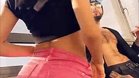 Hot Pornstar Sasha Rose Teases Juicy Ass Tits in Sexy Outdoor Striptease Dance