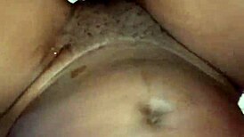 amateur couple moans loud as huge cock stretches her tight pussy till creampie inside