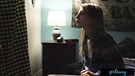 Kristen Scott Teases Pussy Masturbating to Sultry Girl Fantasies