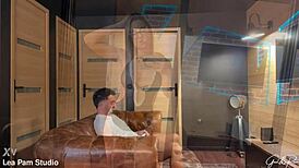 Gael plays the naughtiest maid teasing with her wet pussy and big tits