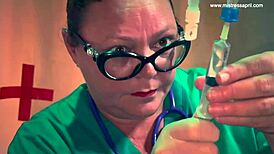 Dominatrix Mistress April Pierces Rosie's Pussy Wet!