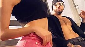 Hot Pornstar Sasha Rose Teases Juicy Ass Tits in Sexy Outdoor Striptease Dance