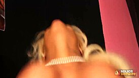 exotic busty blonde passionately kisses deepthroats and rides big black cock wildly