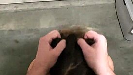 Pov Sneak Fuck with Curvy Fat Wife in Garage Car Outdoor Quiet