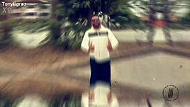 pink pussy trailer in white bathtub