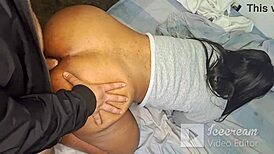 morena screams pleasure as colombian stud pounds her fat ass outdoors publicly