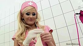 i'm such a nasty blonde needing the doc to deepthroat and spank me hard