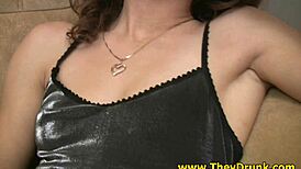 brunette plays dirty sex games with hardcore blowjob and fucking