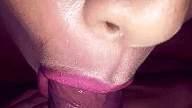 hey neighbor, want this spectacular blowjob with pink lipstick until you cum in my mouth?