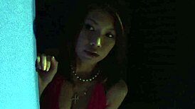 a steamy japanese babe takes double penetration with massive facial cumshot