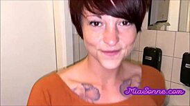 Sperm Shower Drowns Redhead After Toilet Deepthroat