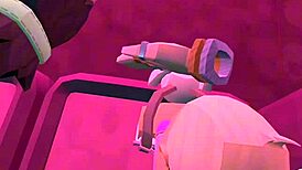viewer begs to fuck shemale in rec room so ladyboy bends over for raw blowjob and pounding