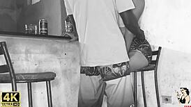 Chayenhy endures pele's massive black cock pounding in construction trailer