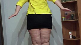 bbw shakes massive booty double penetrating hairy pussy and anal for double orgasms 😍💦