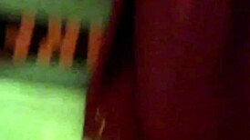 Blonde gringa milf flashes her big tits and panties