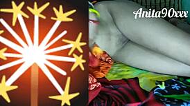 naughty indian housewife bends over for deep doggystyle pounding at home