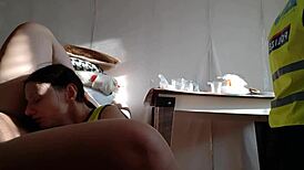 hot police babes in steamy threesome licking pussies to cum