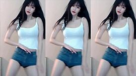 hey this cute chinese girl dances sexy on the wild coaster