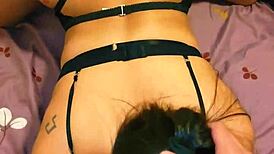 Amiga waits in harness ready for rough domination fuck